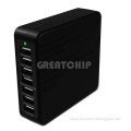 Promotion 7 port travel usb charger for cell phone/electronics multi-port travel wall charger 7 port usb charger